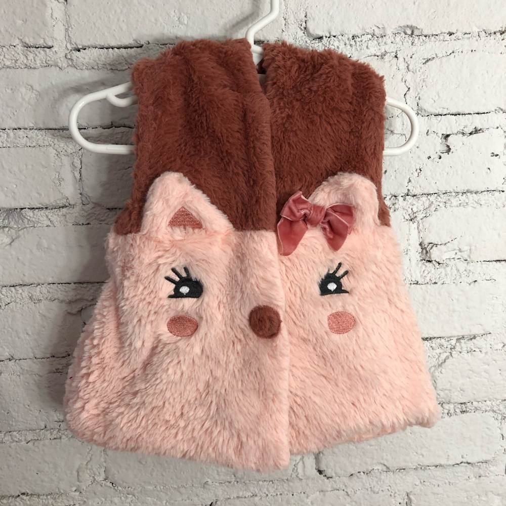 Little Lass Fur Cat Hooded Vest